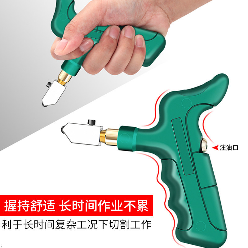 Cuchillo de vidrio grueso de corte multifuncional de apertura de diamante para azulejos tipo rodillo con mano