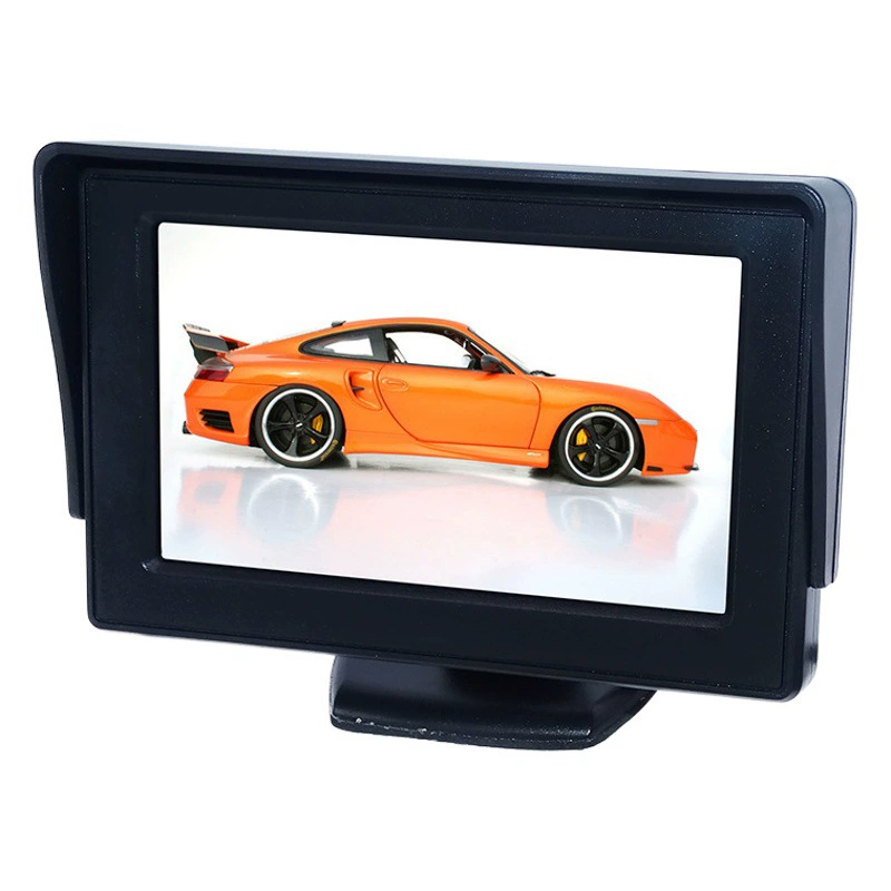 Широкое напряжение 12-24 В с визуальным реверсивным видеоизображением Автомобильный дисплей 4,3-дюймовый настольный дисплей костюм