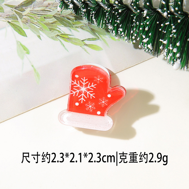 闪闪姑娘圣诞可爱迷你发夹刘海侧边夹少女儿童圣诞派对装饰小抓夹|undefined