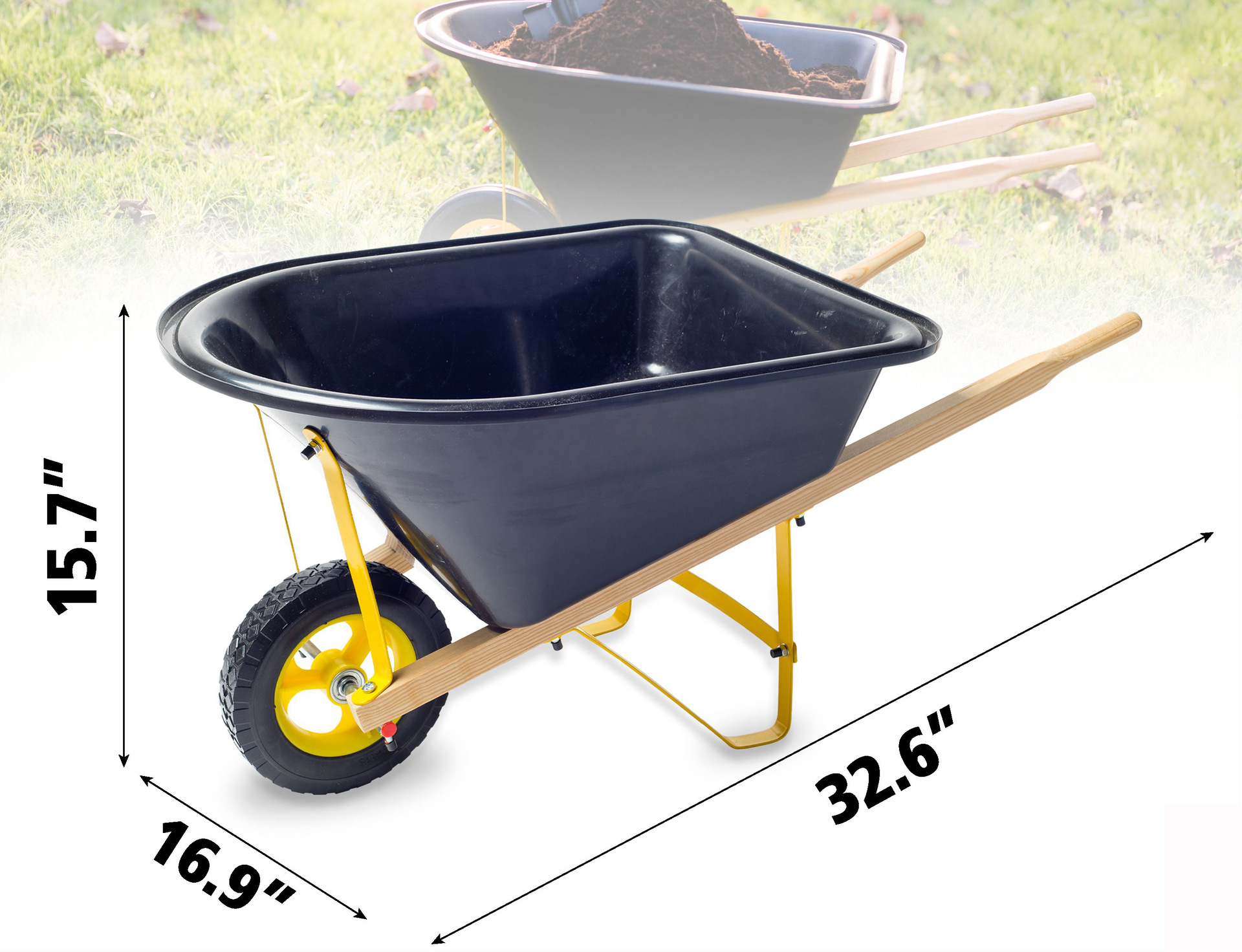 园林工具工具推车户外玩具儿童玩具儿童花园园林独轮独轮车小推车