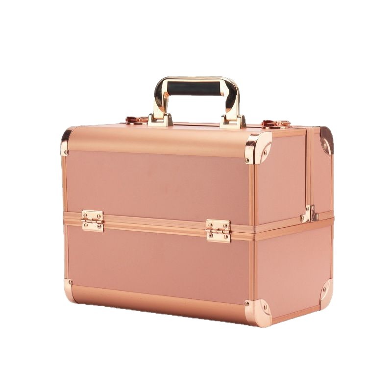 2025 nuevo estuche de almacenamiento de cosméticos portátil portátil especial de gran capacidad y multifunción con partición multicapa con cerradura