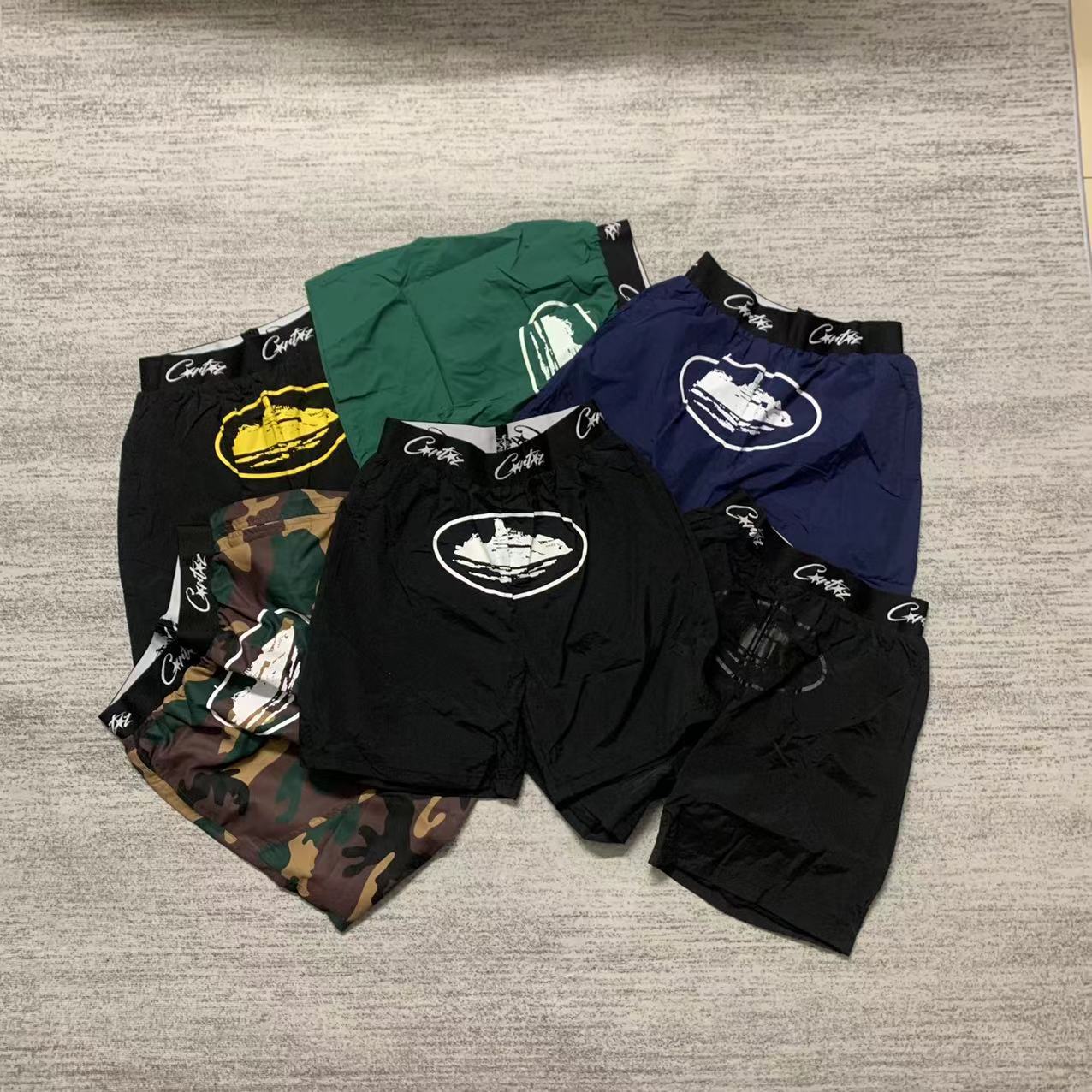 European and American Trendy Brand Cruise Print Summer Sports Loose Beach Shorts Casual Versatile Quick-Drying Pants for Men