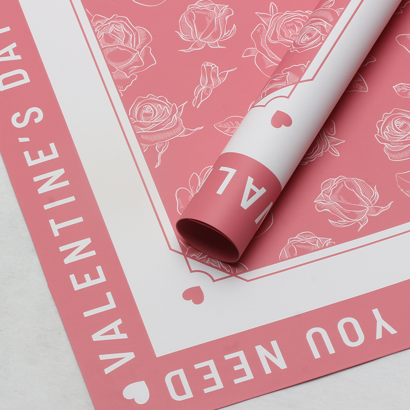 Roland Rose Garden Floral impermeable Papel elegante DIY ramo de flores de papel de embalaje de flores materiales al por mayor transfronterizos de comercio exterior