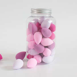 40个瓶装迷你美妆蛋化妆海绵粉扑彩妆蛋迷你水滴斜切化妆海绵蛋