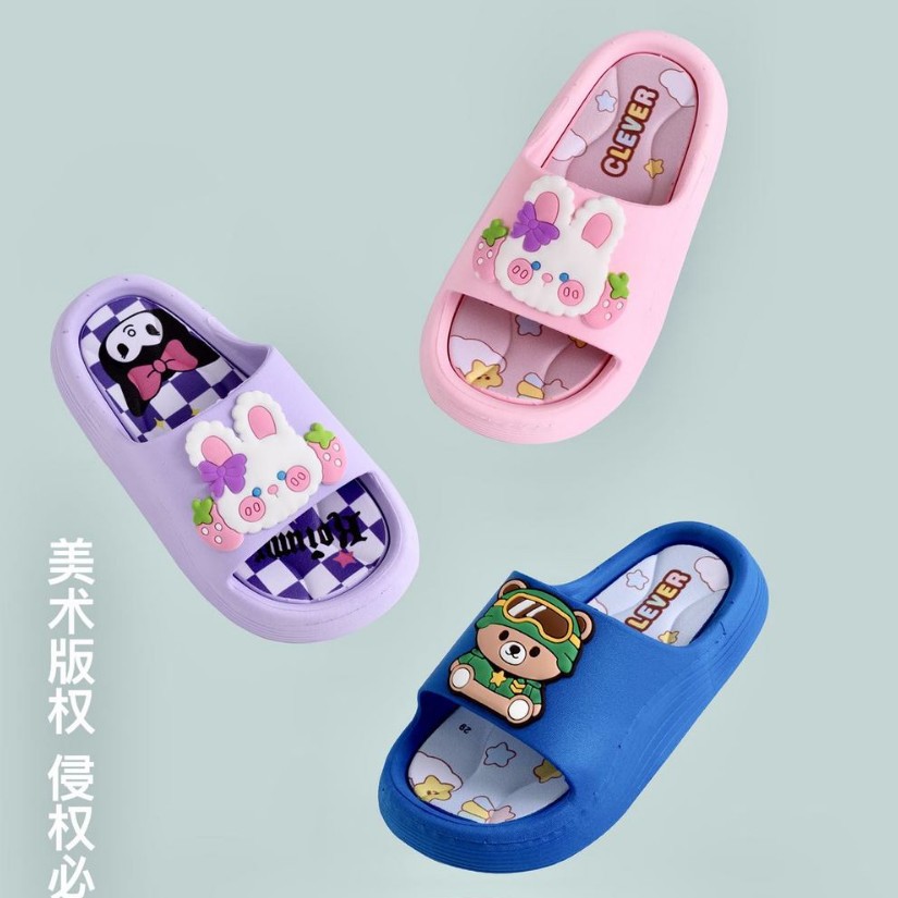 Children's Slippers Summer Cute Cartoon New Soft Bottom Men's and Women's Home Baby Slippers Wholesale