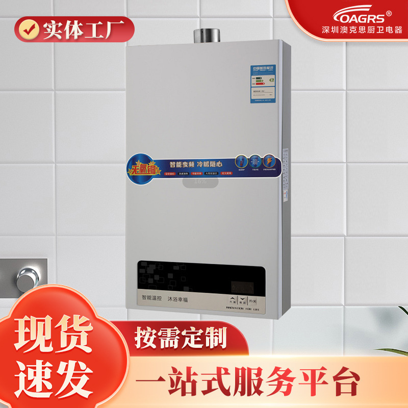 阳台壁挂式家用燃气恒温机洗澡强排恒温热水器液化煤气16升热水器