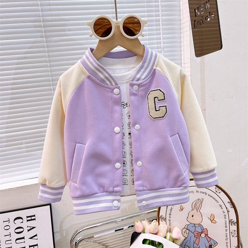 春と秋の新しい子供の野球ユニフォーム春男の子カジュアルジャケット女の子カーディガンジャケットベビー服子供服卸売|undefined