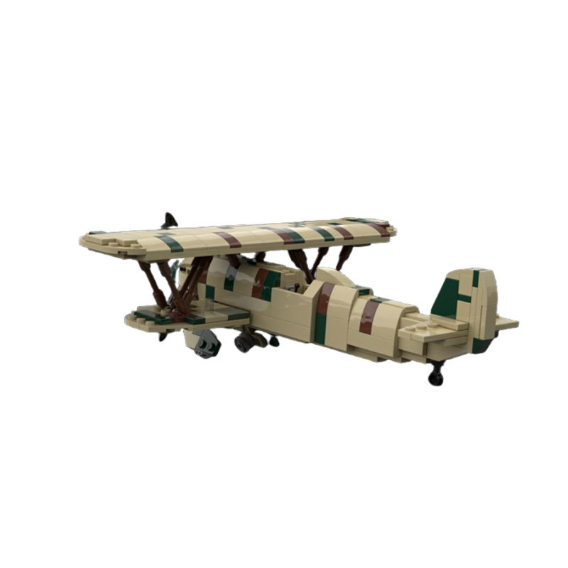 Avion de simulation blocs de construction jouet éducatif_voghion.com