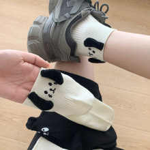 袜子女秋季卡通可爱立体耳朵袜百搭吸汗防臭短袜新疆棉无骨棉袜