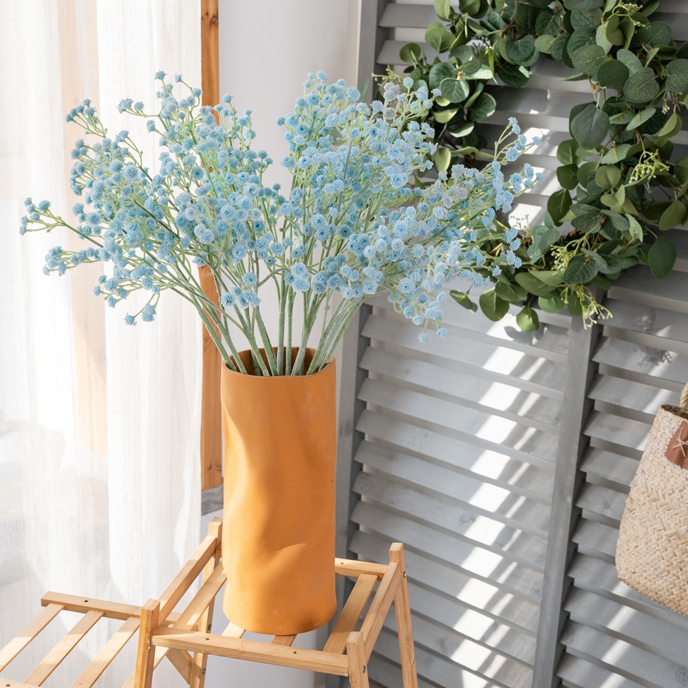 假花植絨滿天星INS風仿真花廠家家庭裝飾婚慶手捧花植物牆MW43631