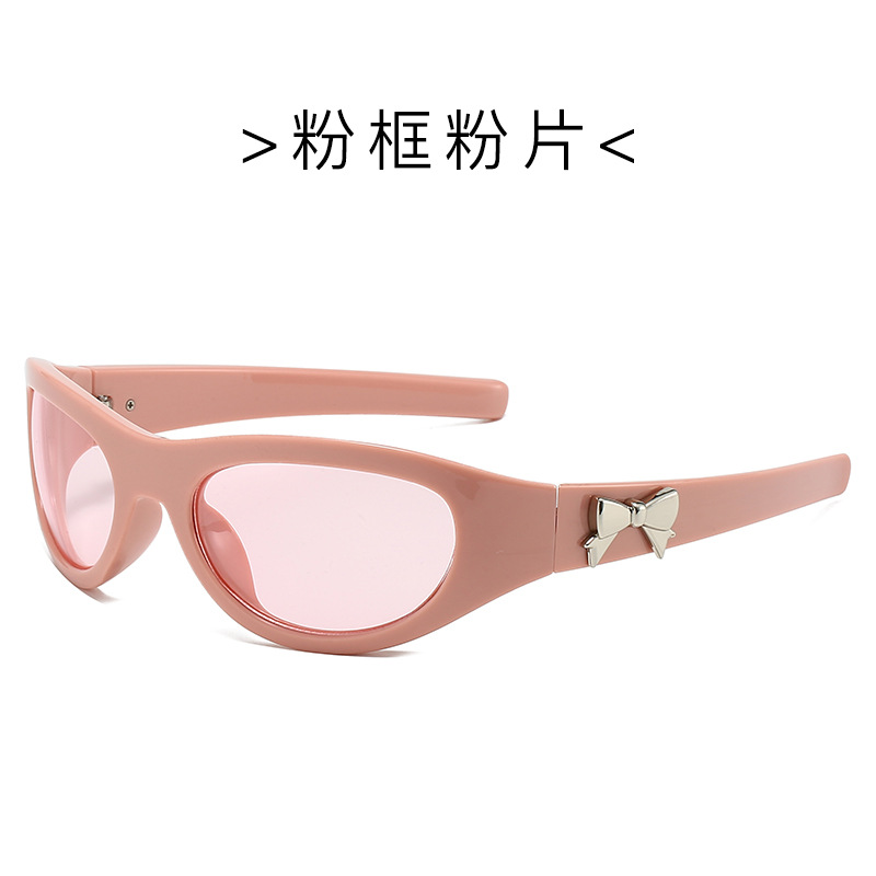 Nuevas gafas de sol futuristas para deportes al aire libre con protección UV y2k diadema para montar gafas de sol con lazo para hombres y mujeres