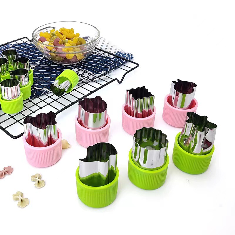 不鏽鋼印花模具蝴蝶面水果壓花餅乾模具寶寶輔食壓花器家用水果切