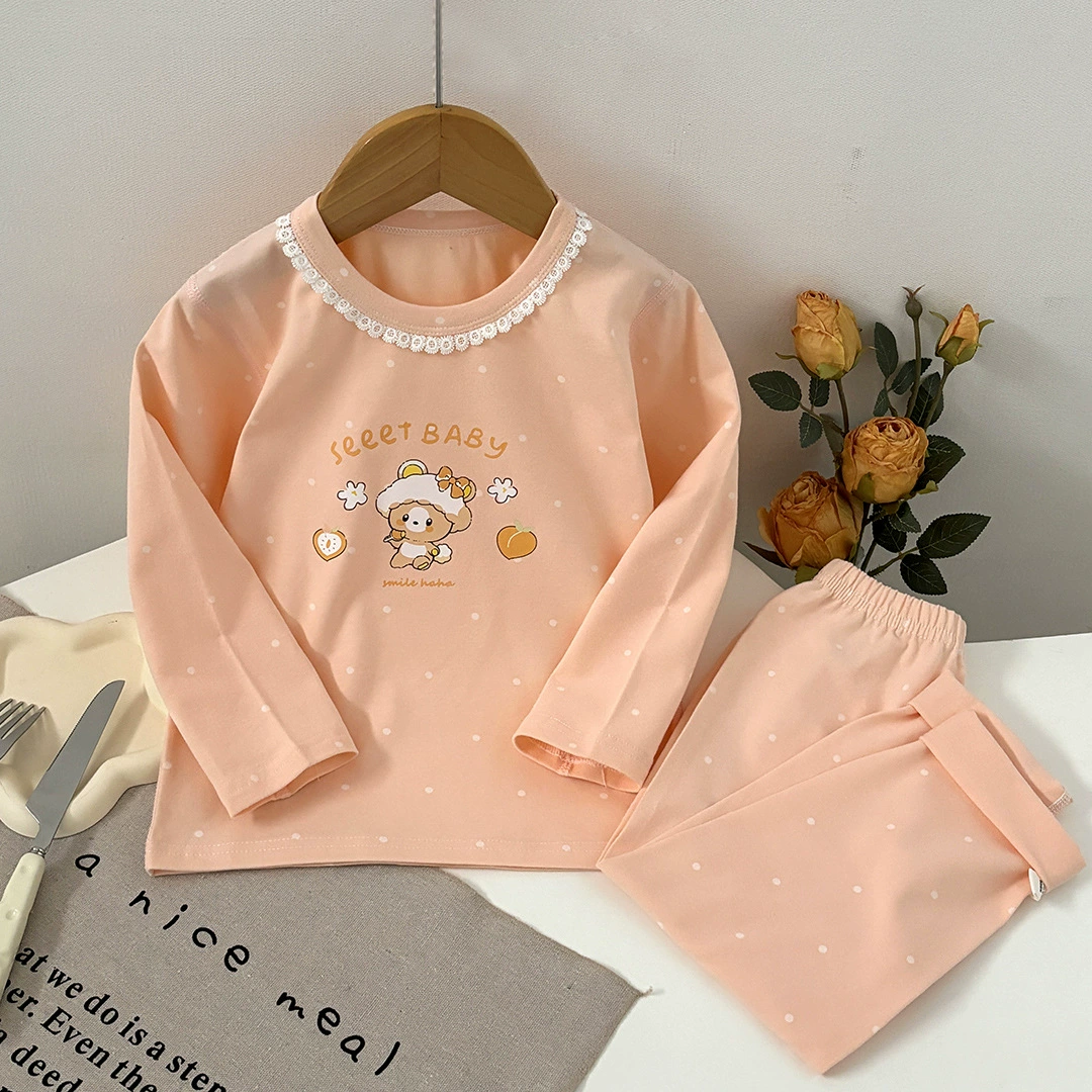 Детское нижнее белье, комплект, униформа, пижама, для подростков, осень