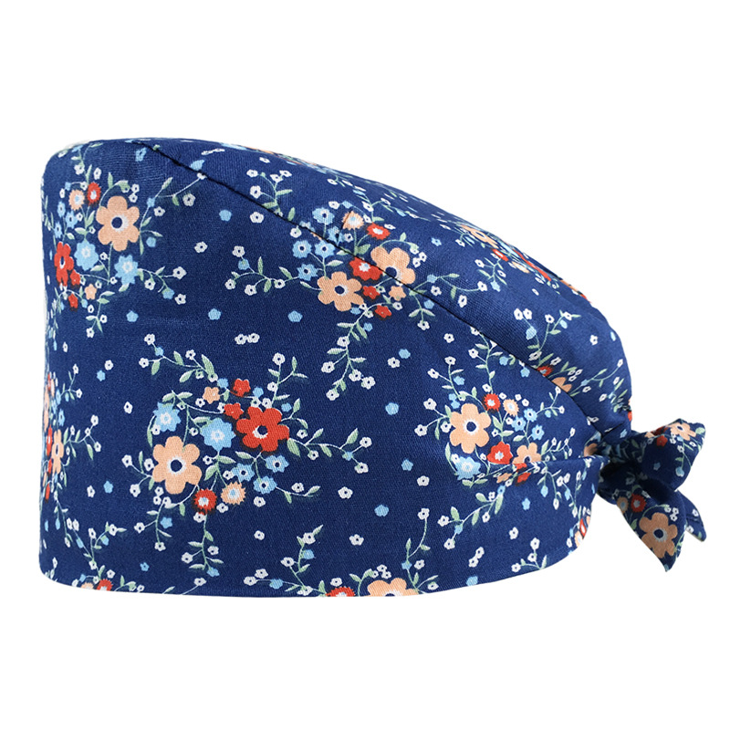 Quirófano sombrero hembra enfermera sombrero confinamiento flor tapa dental oral Clínica Médico lindo trabajo oral tapa