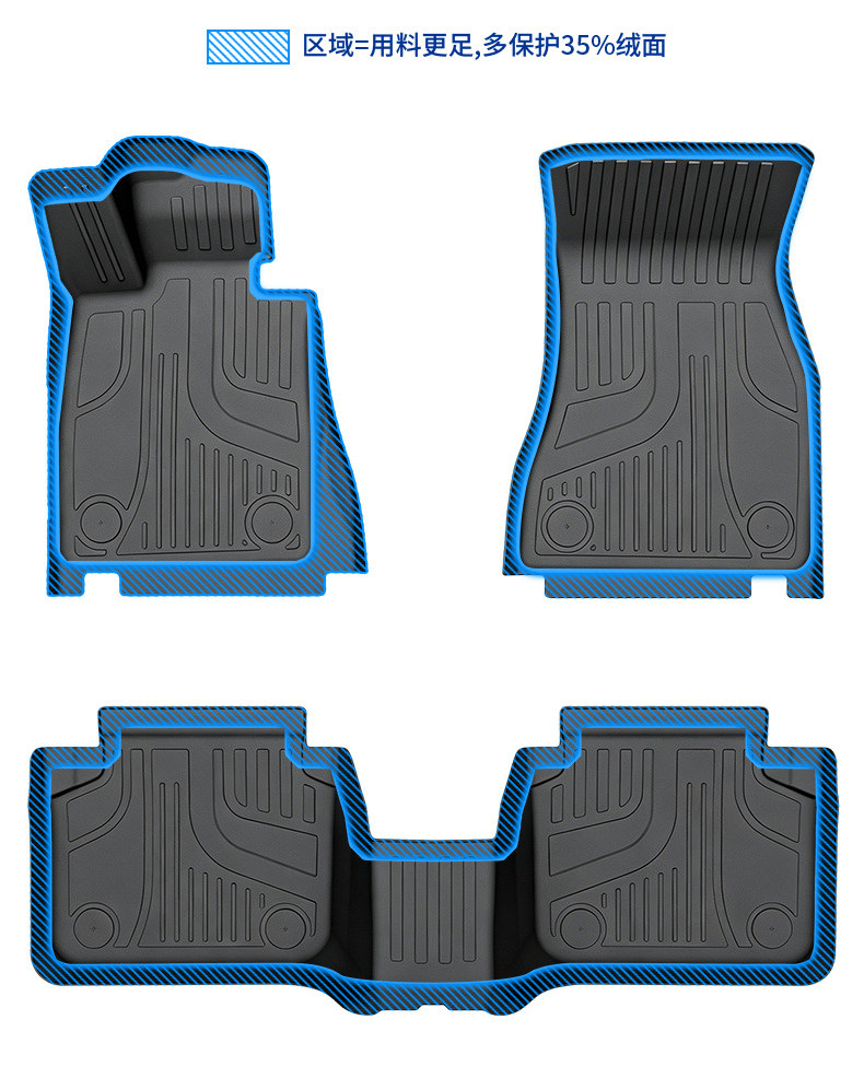 Volkswagen Lavida, Bora, Passat, Magotan, Polo, Lamando, Sagitar, Jetta, Santana Special Tpe Car Floor Mats