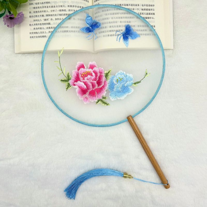 新しい片面刺繍扇子、漢服専用刺繍扇子、多用途古典露店、メーカー直販卸売|undefined