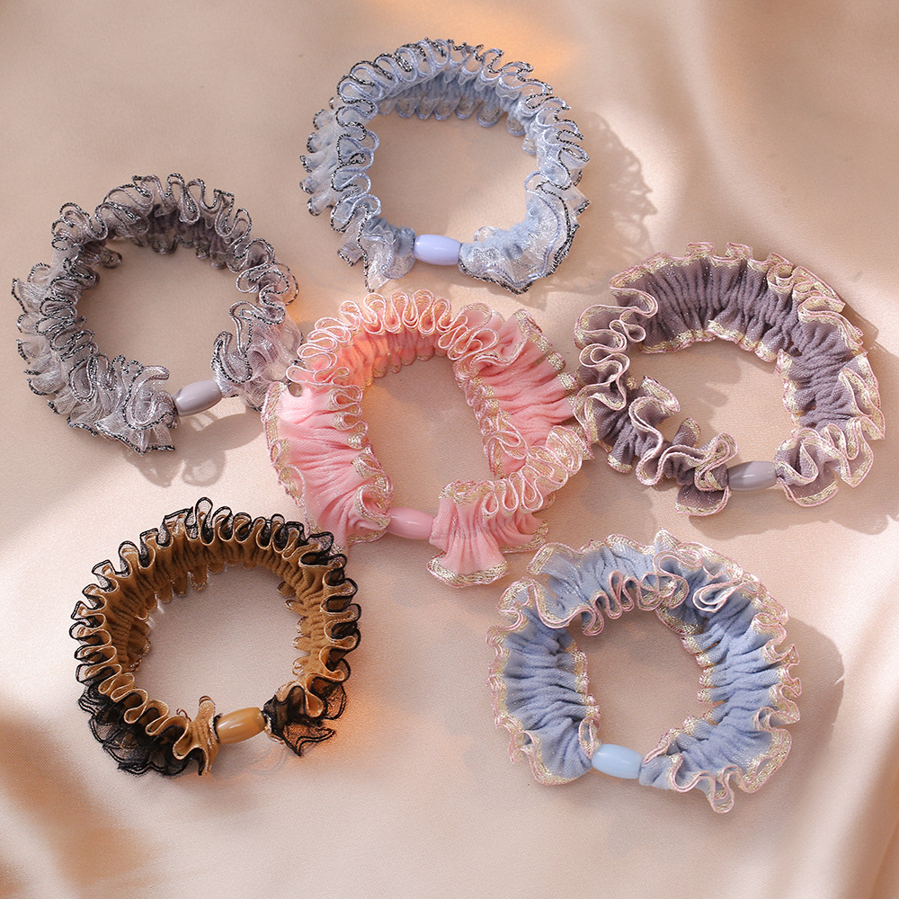 Women's Cute Lady Sweet Floral Cloth Hair Tie display picture 2