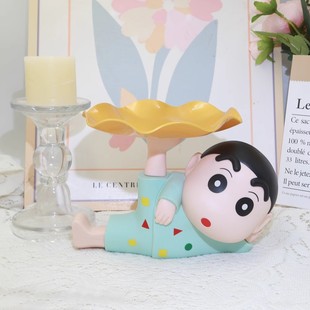 Crayon Shin-Chan Key Storage Tray Desktop Living Room Home Decoration Gift Entrance Decoration Entry Shoe Cabinet Gift