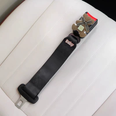 Women, Other Automotive Interior Supplies - velvet-dark-coffee-bear-b-black-extension-belt