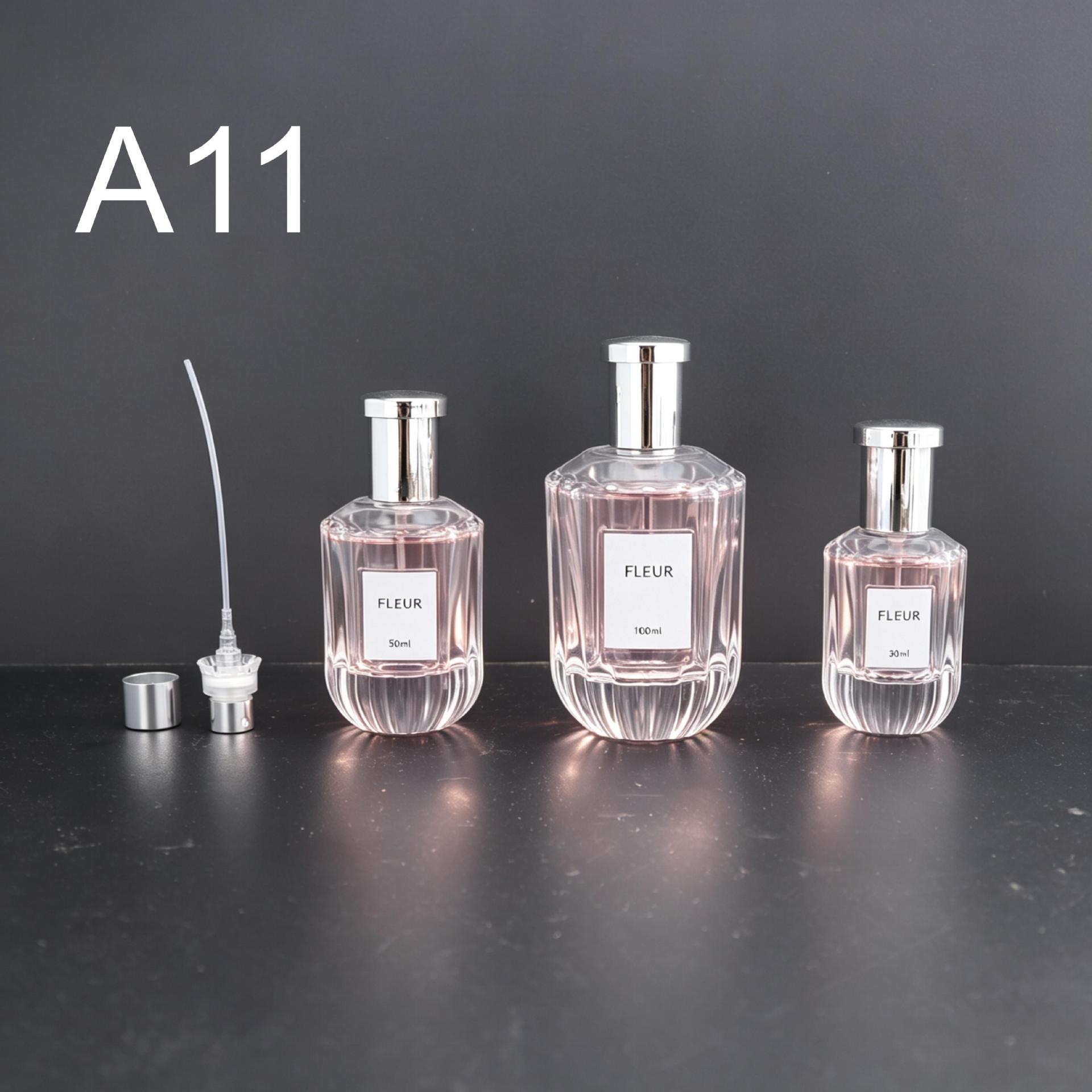 Botella de perfume de vidrio 30 - 50 - 100ml 15 bayonet fina spray perfume etiqueta transparente personalizada en el sitio image 17