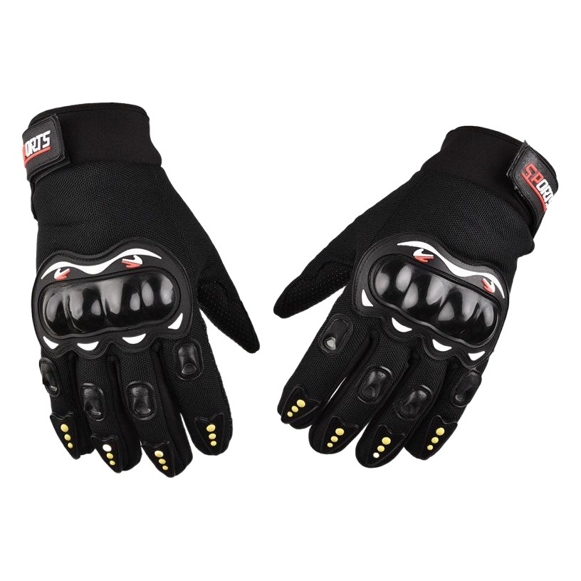 Cáscara protectora protección conjunta guantes de motocicleta deportes al aire libre motocicleta transpirable antideslizante dedo largo pantalla táctil dedo completo mano