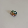 Tide, cute fresh acrylic resin, fashionable universal ring, Japanese and Korean, on index finger