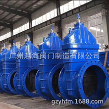 Z545X-16Q手動球墨鑄鐵軟密封大口徑閘閥傘齒輪暗桿閘閥