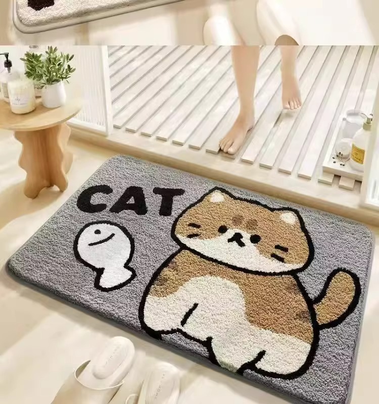 卡通地垫,仿羊绒地垫