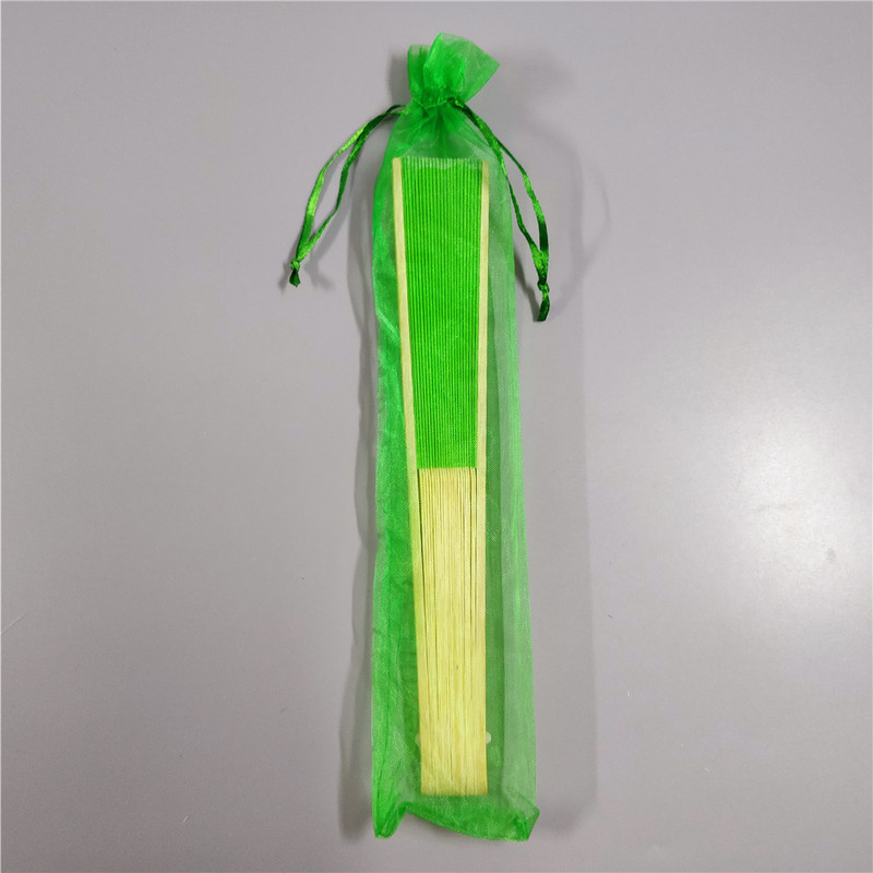 Bolsa de organza 6*26cm ventilador color sólido organza bolsa pura perla blanca organza cordón bolsa embalaje de la joyería