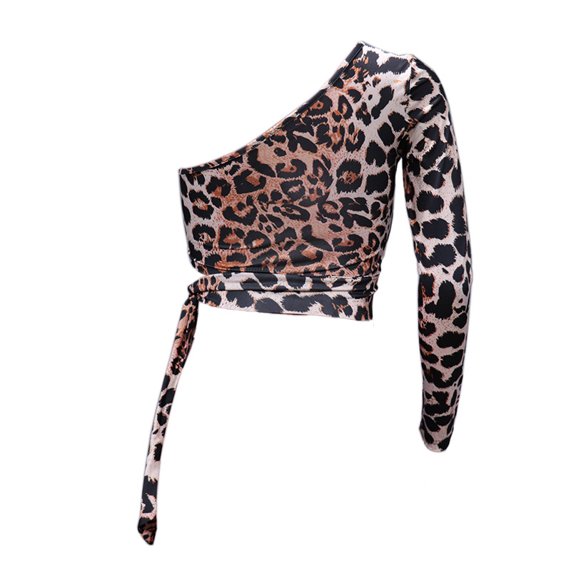 Mujeres Blusa Manga Larga Camisetas Impresión Sexy Leopardo display picture 5