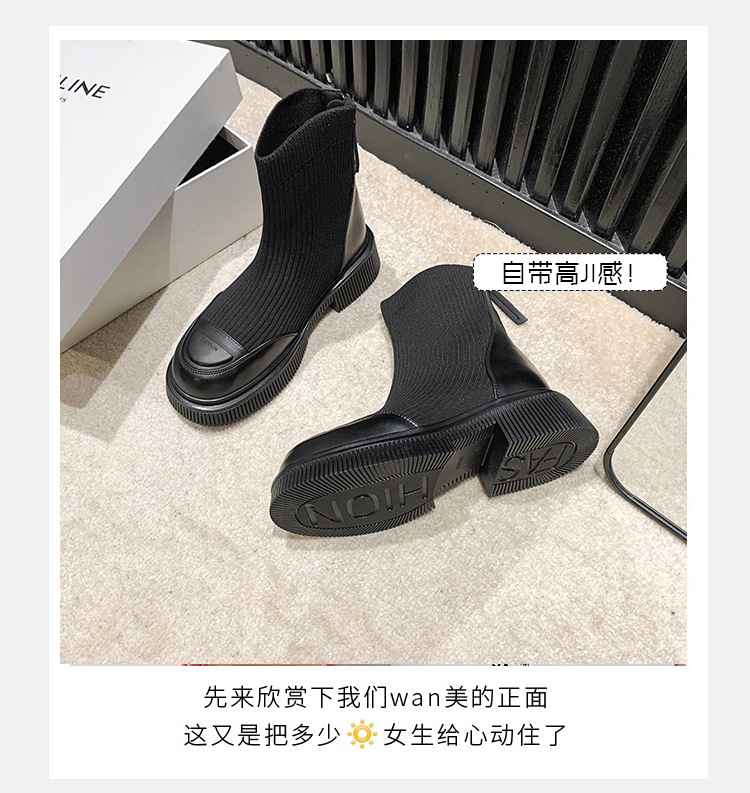 C4598 750K CAO GÓT NỮ CANNKTR ÁO LEN MŨI TRÒN GÓT VUÔNG MÙA XUÂN THU ĐÔNG GIÀY DÉP NỮ G02 SẢN PHẨM MỚI