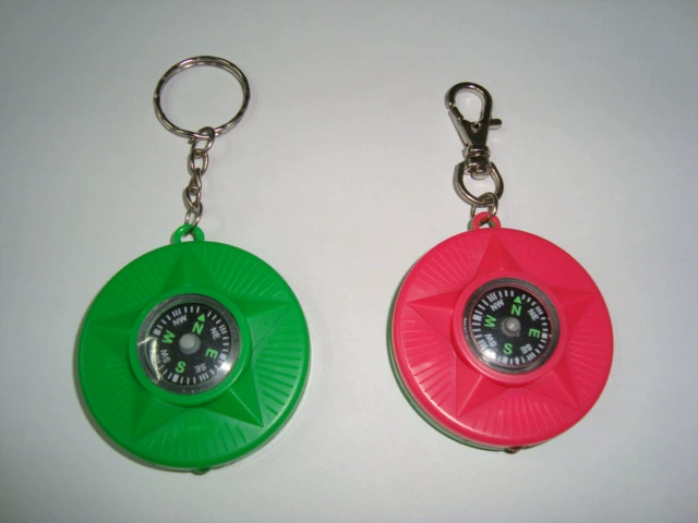 Мини-бумажный брелок-переноска с легким круглым компасом