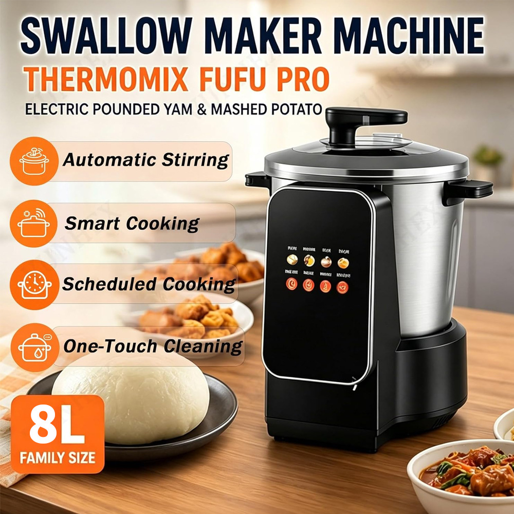 Yam paste machine fully automatic Fufu machine 8L meat grinder cassava mixer electric Fufu machine 2