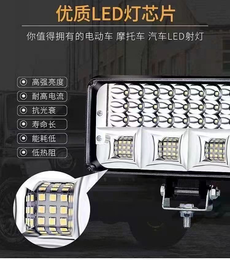 Truck Led Spotlight 12V-80V Super Bright Car Excavator Tractor Forklift Headlight Reversing Light Fog Light Modification