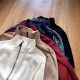 Sweep Size American Style Pony Mark Half Zipper Bead Pure Cotton Sweatshirt POLO Collar Spring and Autumn Men's and Women's Paul Top