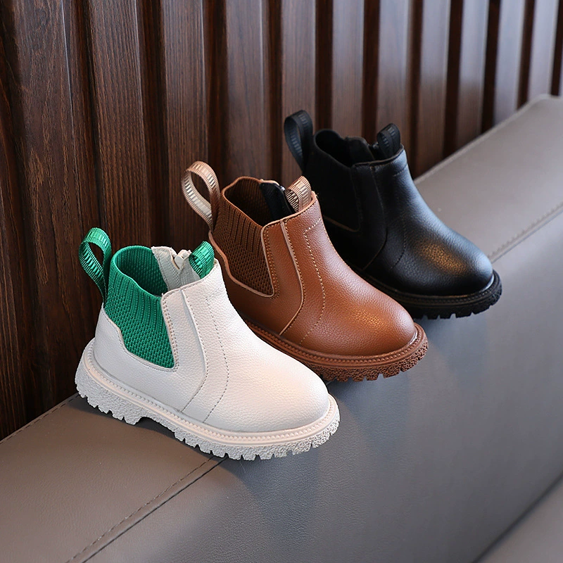 Demi-season children's fashionable universal boots for boys for leisure, 2025 years, soft sole, direct factory sales