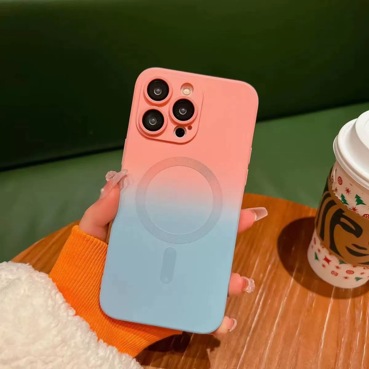 Apple, совместимый iPhone16 Pro, силиконовый чехол для телефона, iPhone 15, iphone, градиент
