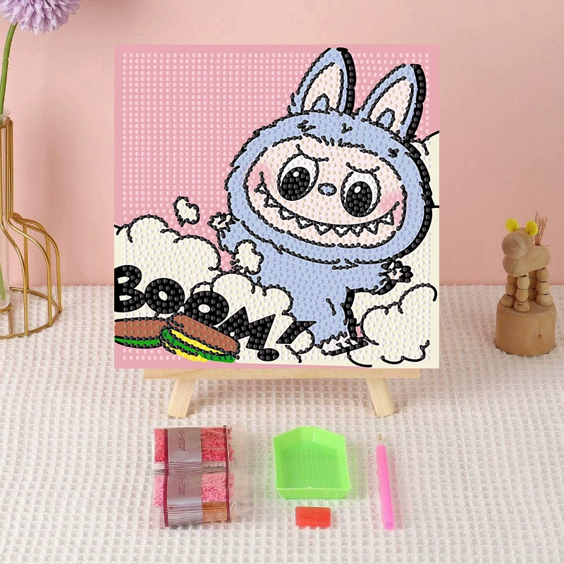 Алмазная вышивка (canvas) Genshin Impact DIY, 20×20 / 30×30, деревянная внутренняя рама и набор инструментов