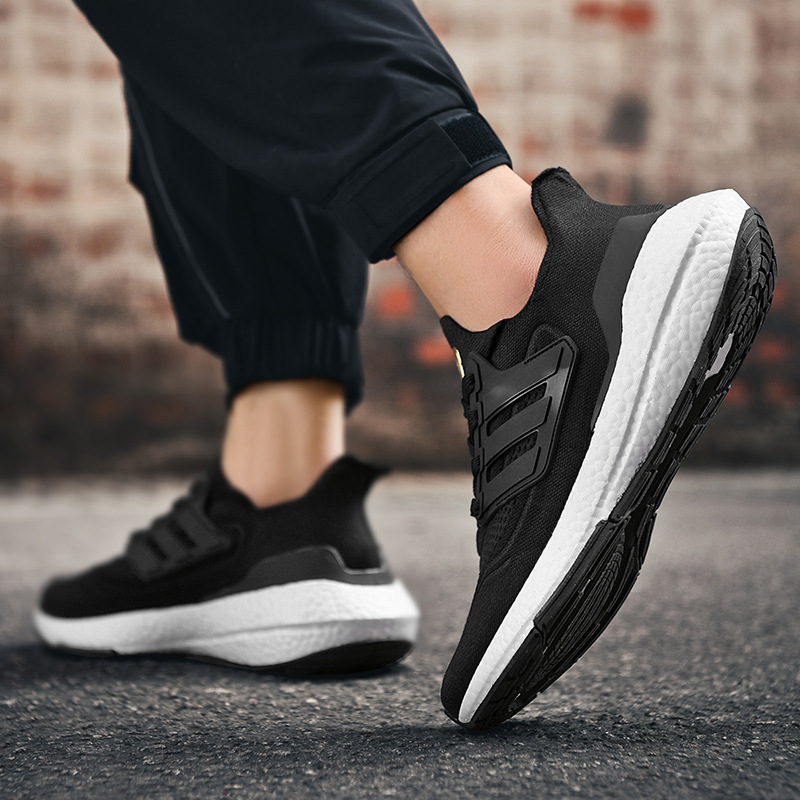 Sports Shoes 2025 Cross-Border New Men's Shoes Trendyy Export Fly Woven Lace-Up Running Shoes Breathable Fashion Korean Style Trendyy Shoes