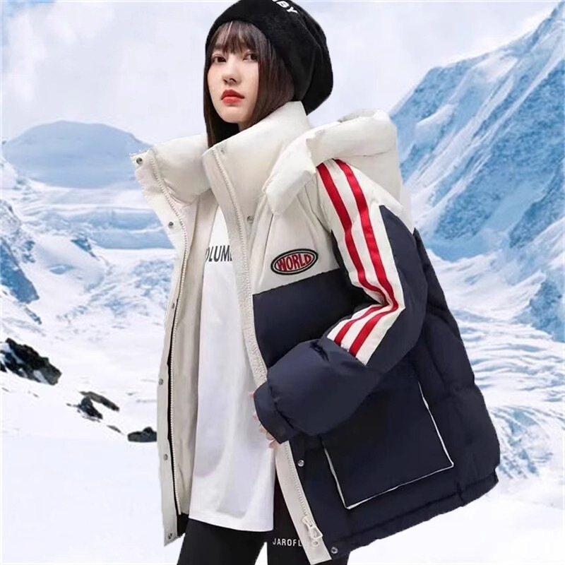 2025 Winter New Women's Short down Jacket White Duck down Stylish for Petite Figures Fashionable Thickened Warm Coat Slimming