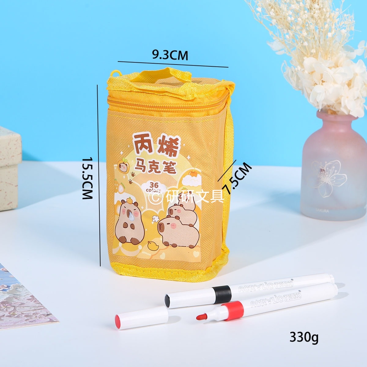 Lápiz de acrílico líquido directo 96 color opaco color pincel de color plegable especial para estudiantes de arte acuarela transfronteriza