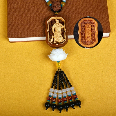 Lotus, and the Eight Guardians for | Car hanging - loyal-and-righteous-guan-gong