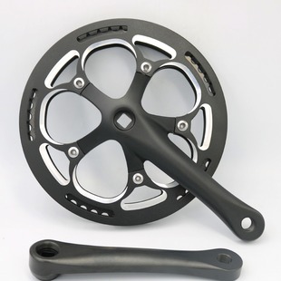 KEPIN/44t/170 aluminum sand black lock crank/tooth plate/bicycle accessories/Zhaotai/all aluminum tooth plate