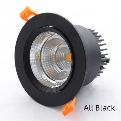 LED spotlights, recessed downlights, hotel projects, adjustable angle cob wall washers, glare-free ceiling lights, full black hole lights 