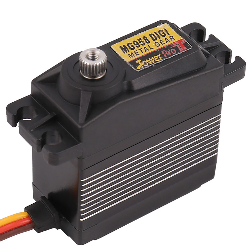 TOWERPRO Huisheng genuine MG958 metal tooth digital steering gear metal shell 18kg large torque aircraft model accessories TOWERPRO Huisheng genuine MG958 metal tooth digital steering gear metal shell 18kg large torque aircraft model accessories