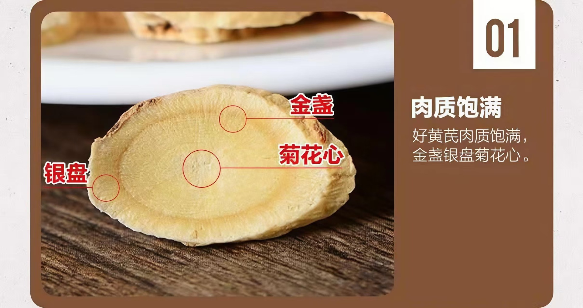 Huang Qi Slices (Astragalus membranaceus) — Gansu Minxian Dried Root Slices for Soup & Tea specifications