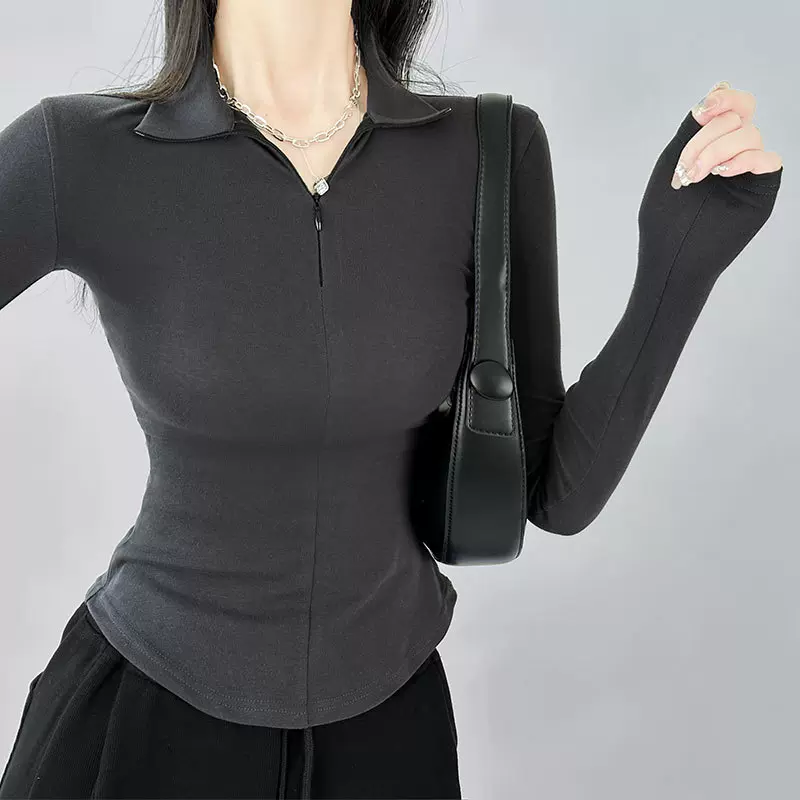 打底衫女内搭2025新款春秋冬季薄款修身t恤外穿小个子长袖小上衣
