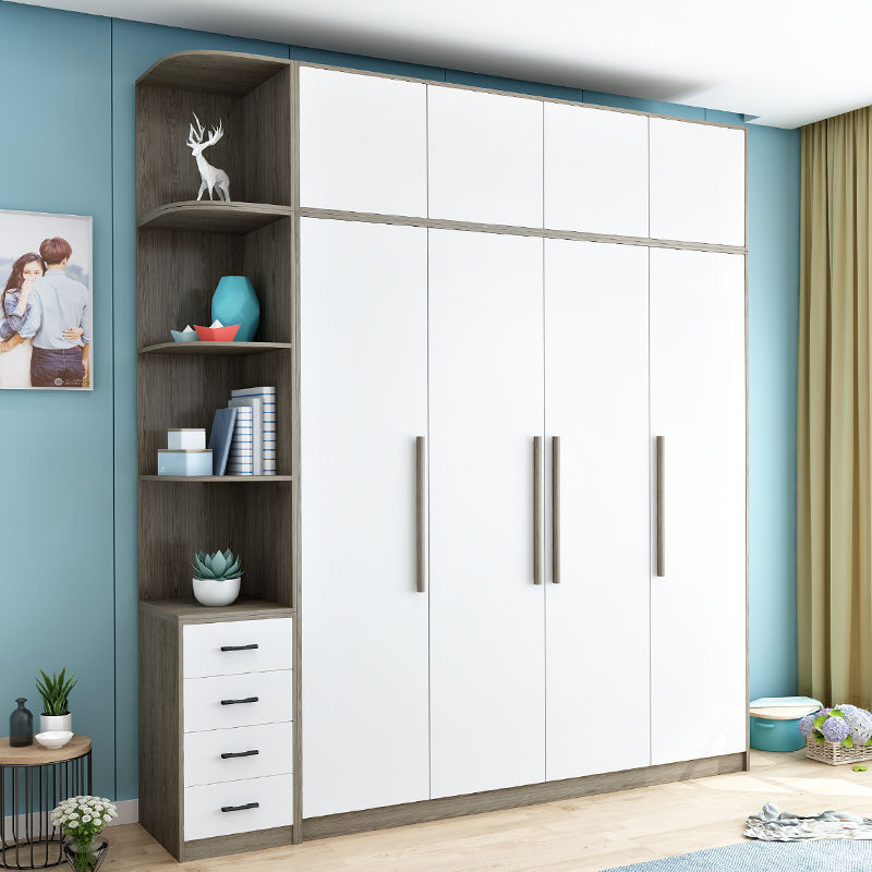 bedroom cabinet wardrobe Simplicity modern Economic type household bedroom cabinet Assemble 46 simple and easy overcoat
