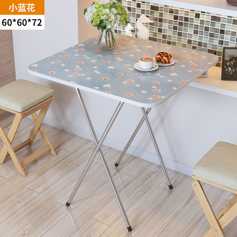 Mesa plegable, mesa de comedor, mesa de comedor, dormitorio portátil, mesa de comedor pequeña, simple para el hogar, de pie en el lado, tipo de casa pequeña