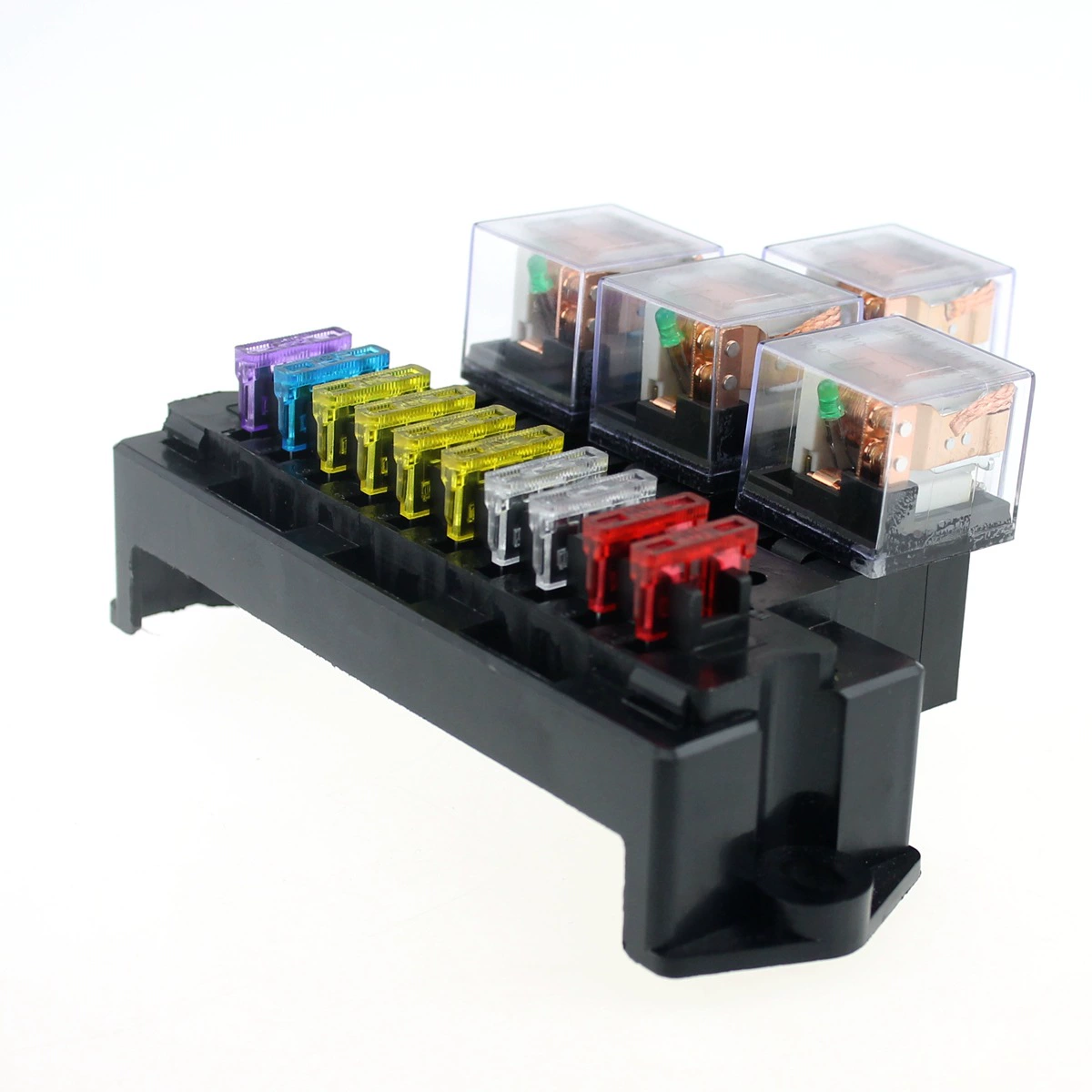 Коробка предохранителей модификации автомобиля 10-ходовой держатель предохранителя 5-футовый релейный разъем костюм с реле предохранителя